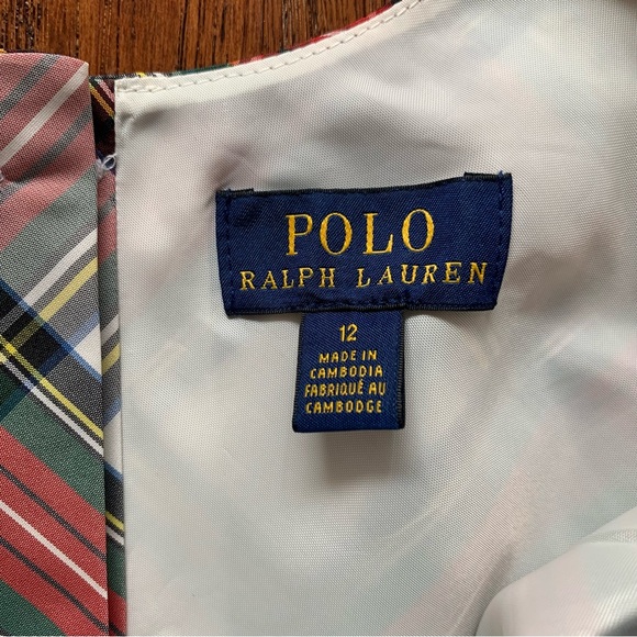 POLO Ralph Lauren Tartan Plaid Dress | Size 12 - Picture 3 of 6
